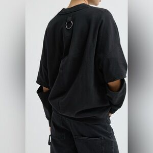 Tibi Black cocoon Crewneck sweatshirt